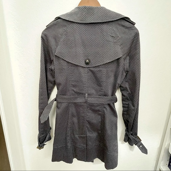 Navy Polka Dot Trench Jacket 🧥 - Picture 2 of 2